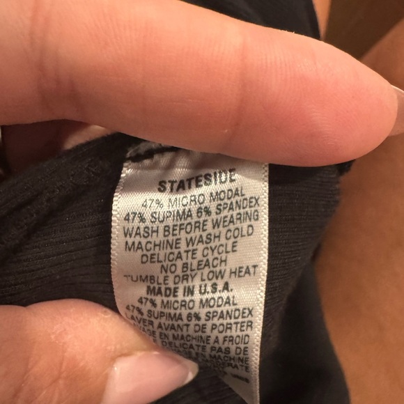 Stateside Black Sheath Dress Long Sleeve Crew Neck - Picture 6 of 6